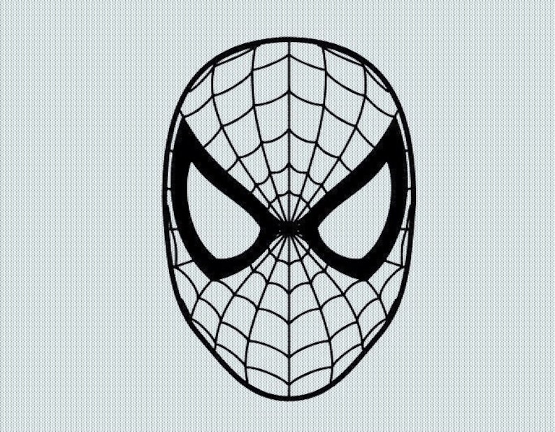 How to draw Spider-Man mask