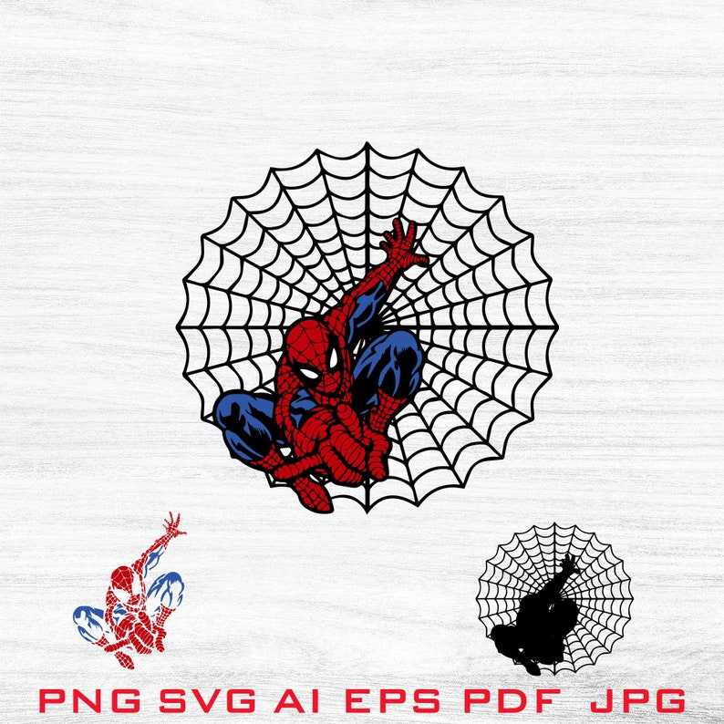 Spiderman Web Svg Image Perfect for Crafting & Design Projects