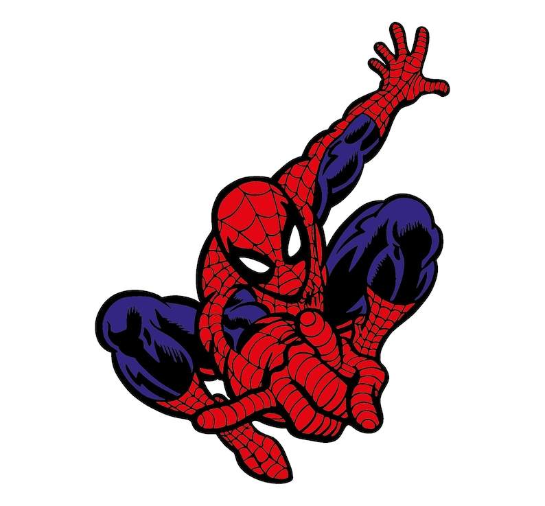 Spider Man Style Stickers · Creative Fabrica