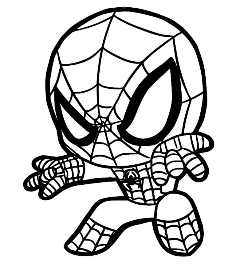 Superhero Spider Man Spiderman Embroidery Baby Kid Cute Character Chibi  Logo Designs Embroidery Machine Instant Download N6159 - Etsy