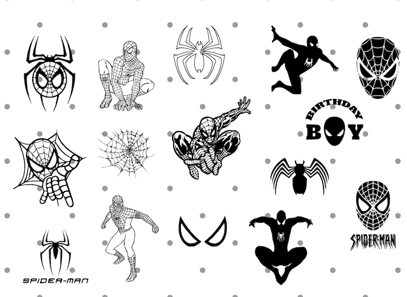 spider man silhouette clip art