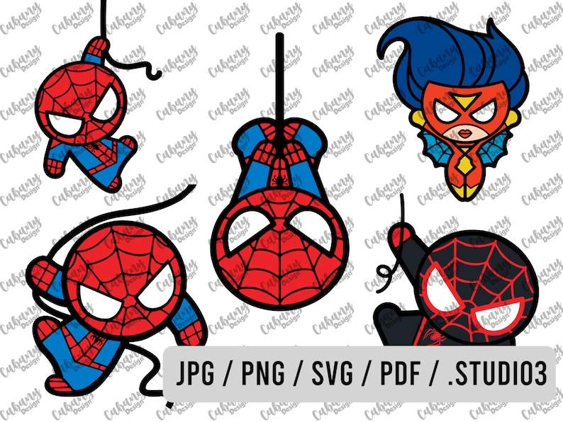 Layered Spiderman With Mask SVG, Digital Download for Circuit and