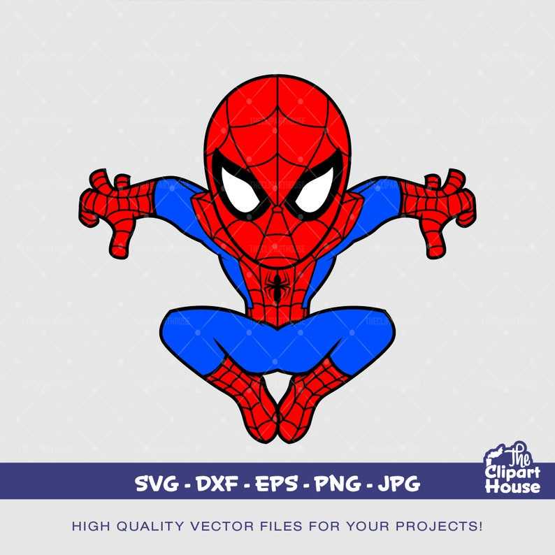 Cartoon Spiderman Svg Creativity and Fun Digital Download