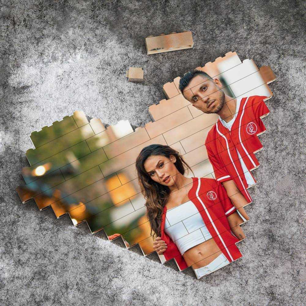 Royalty Family Merch Heart Shape Building Blocks Gift for Fans Royalty Family Photo Building Blocks