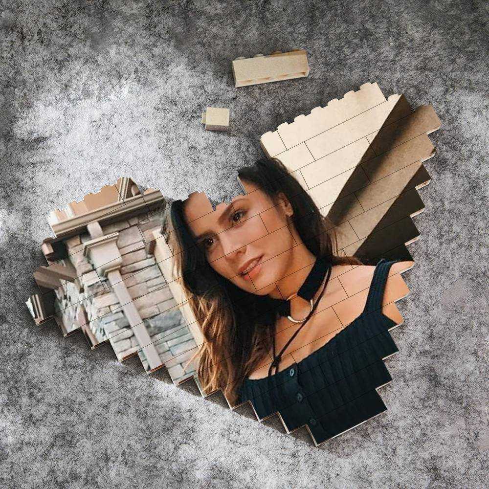 Royalty Family Merch Heart Shape Building Blocks Gift for Fans Andrea And Ferran Building Blocks