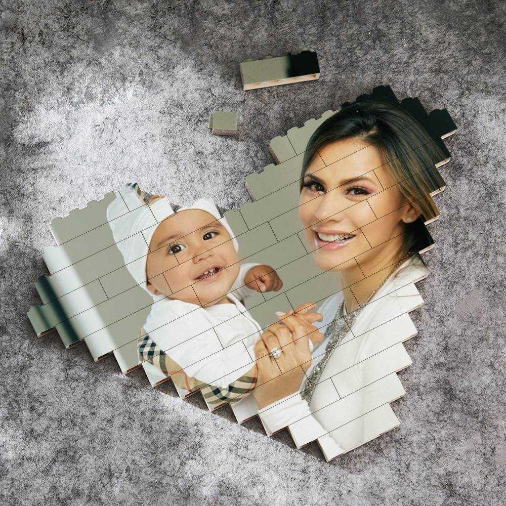 Royalty Family Merch Heart Shape Building Blocks Gift for Fans Prince M And Milan Building Blocks