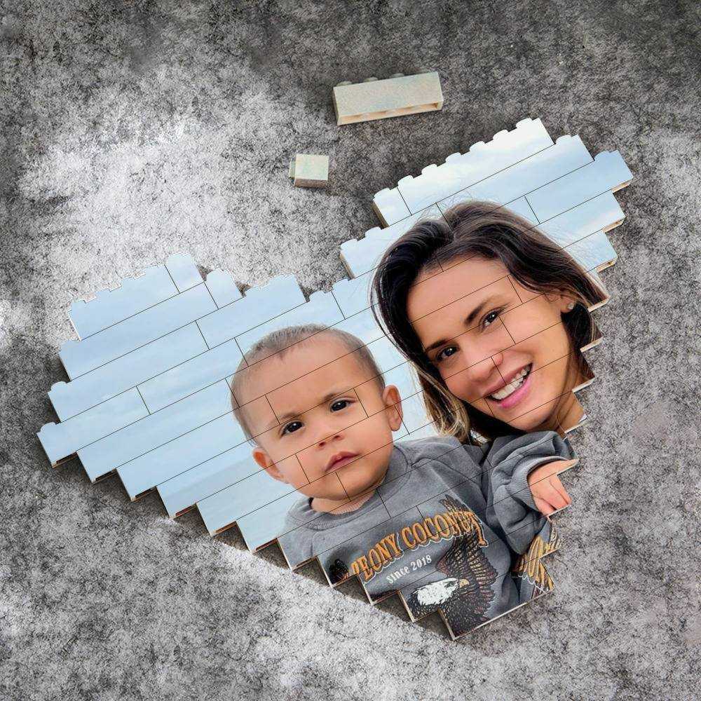 Royalty Family Merch Heart Shape Building Blocks Gift for Fans Royalty Family Mom Building Blocks