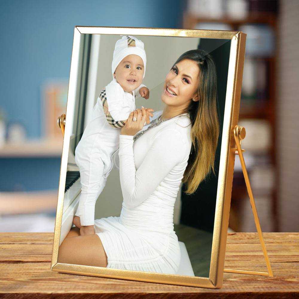 Royalty Family Plaque Classic Celebrity Plaque Prince M And Milan by Royalty Family Plaque with Golden Frame