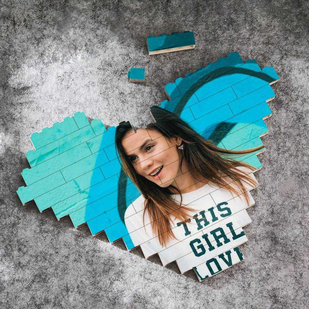 Royalty Family Merch Heart Shape Building Blocks Gift for Fans Andrea Espada Building Blocks