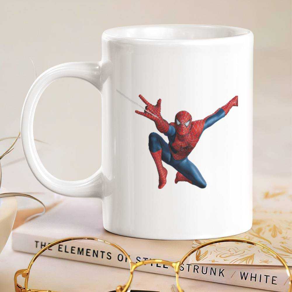 Spiderman Mug, Spiderman Cup, Kid Mug, Superhero Kid Cup, Superhero Mug,  Toddler Gift, Campfire Mug, Hot Chocolate Mug, Toddler Mug 