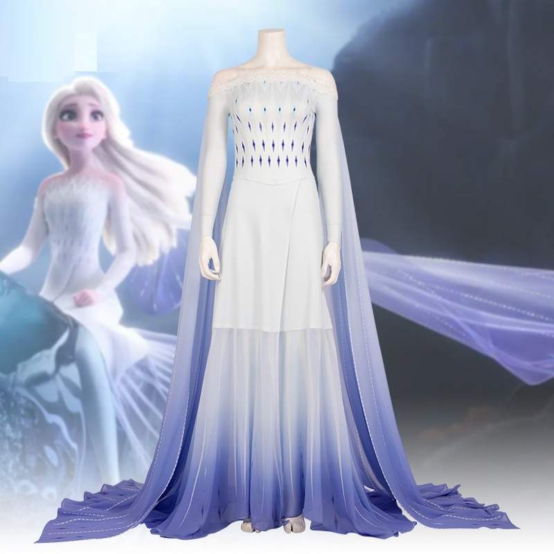  Womon Halloween Cosplay Frozen Elsa Princess Costume