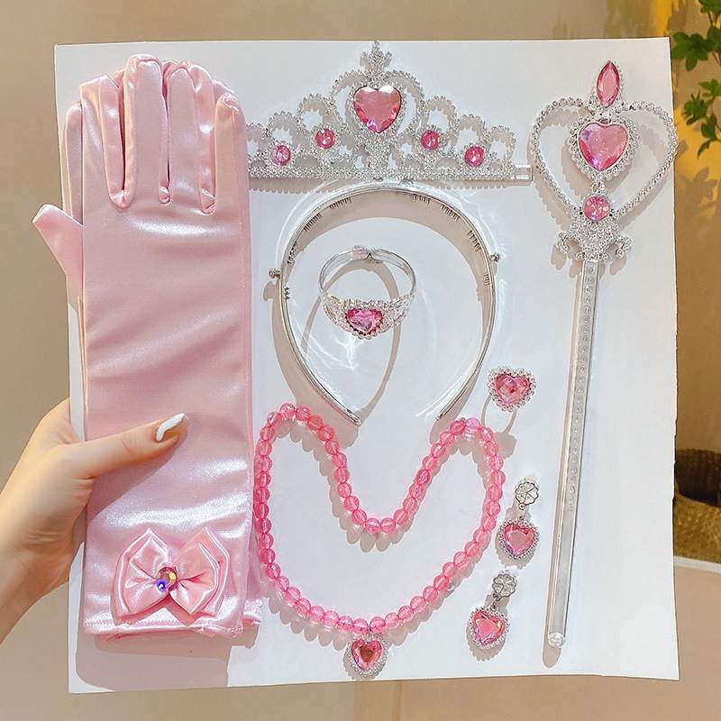 Parrucca Elsa con Princess Tiara - Accessori per Italy