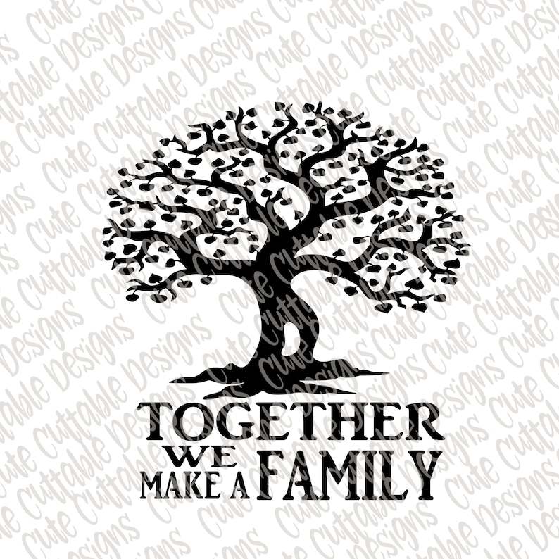 Family Tree Svg, Wedding SVG Together we make a family Anniversary Wedding sign Svg#2
