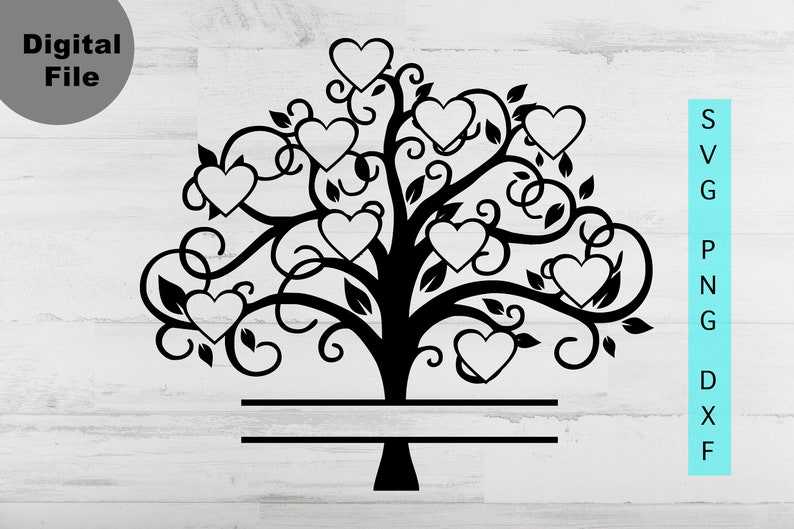 Family Tree Svg With Names, Family Tree 10 members Svg