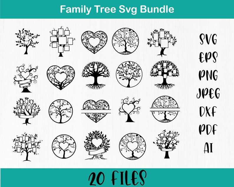 Family Tree Svg Cut File, Family Tree SVG Bundle