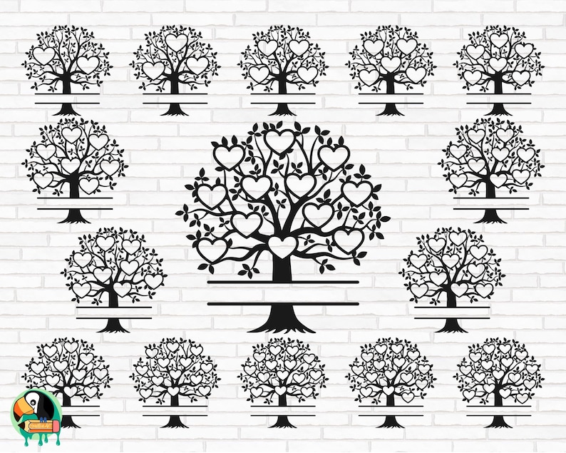 Family Tree Svg With Names, Family Tree SVG