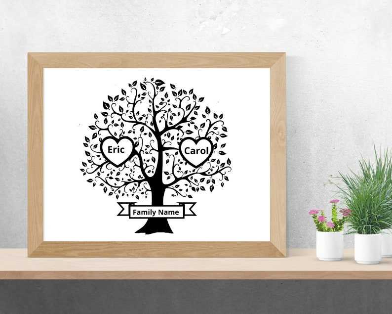 Family Tree Svg With Names, Family Tree Svg 2 Members#9