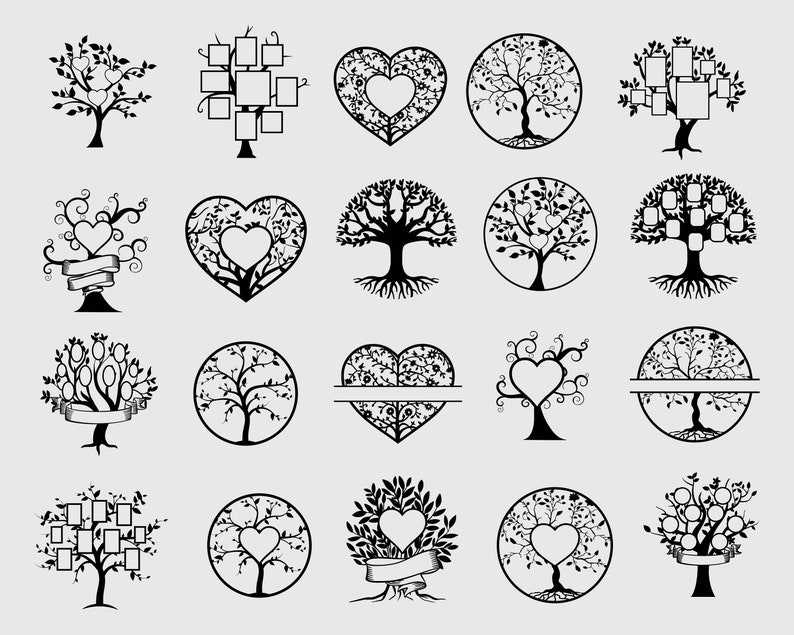 Family Tree Svg Cut File, Family Tree SVG Bundle