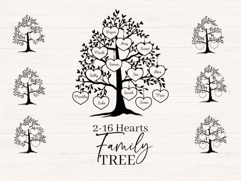 Family Tree Svg Cut File, Family Tree svg