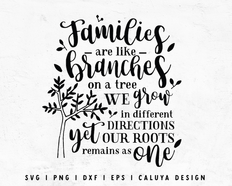 Family Tree Svg, Family Tree SVG | Inspirational Family Quote SVG | Family SVG