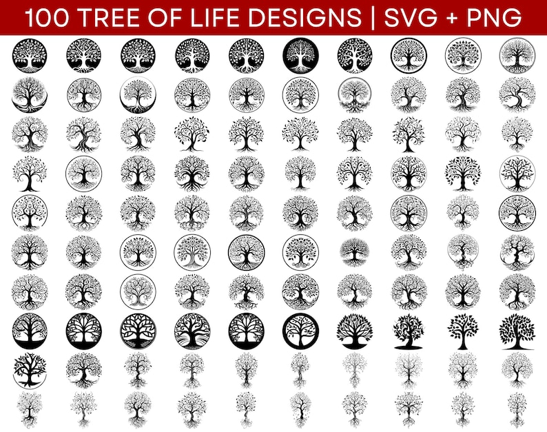Family Tree Svg Cut File, Tree of Life SVG Bundle - Tree of Life Clipart Svg