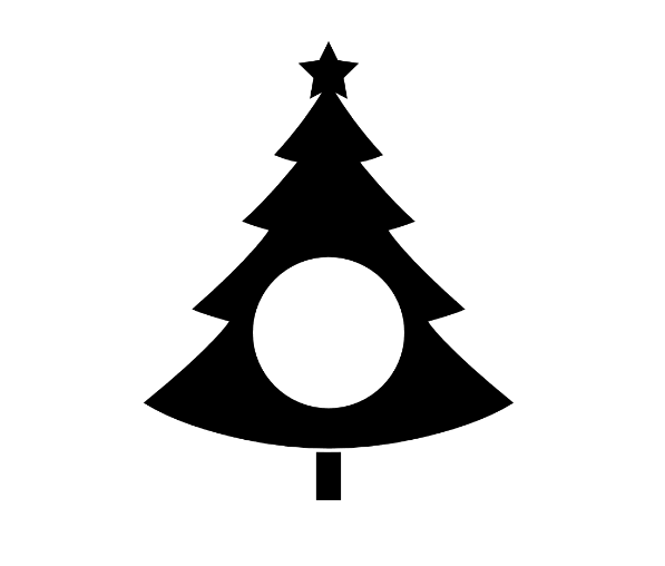 Family Tree Svg Free, Christmas Tree Monogram