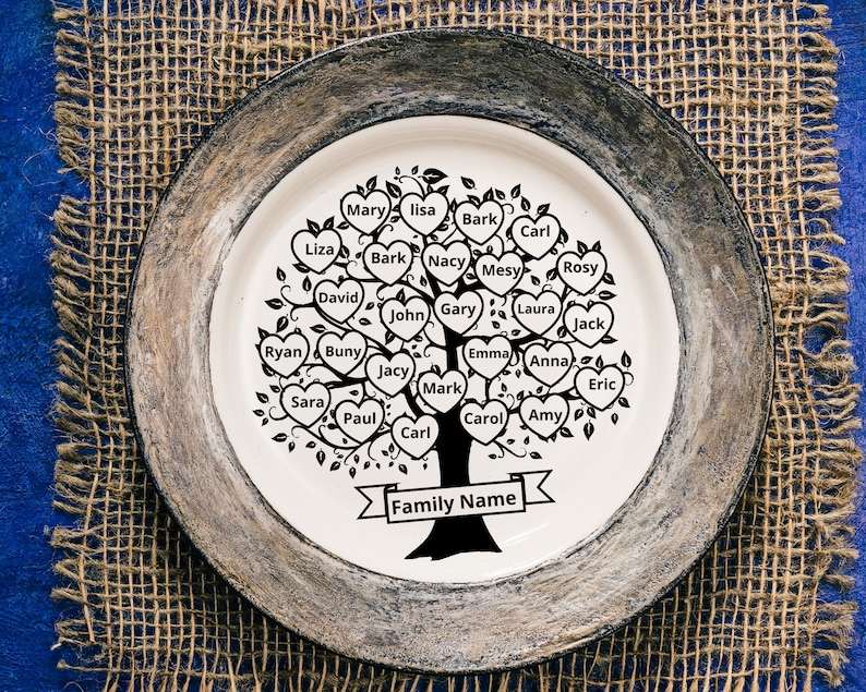 Family Tree Svg Cut File, Family Tree Svg Bundle 16-30 Members#8