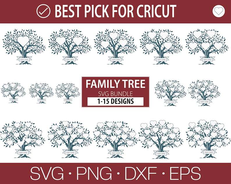 Family Tree Svg With Names, Family Tree Svg Bundle