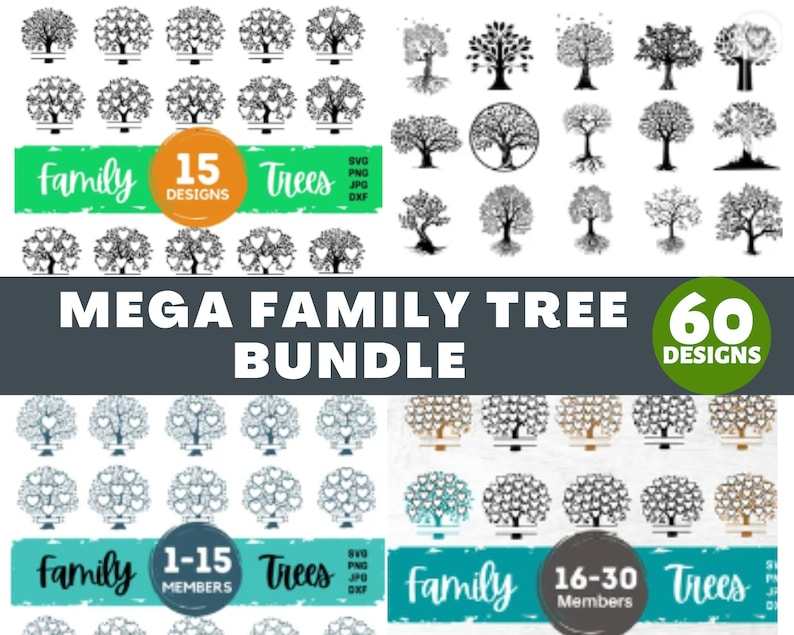 Family Tree Svg, Mega Family reunion svg#1