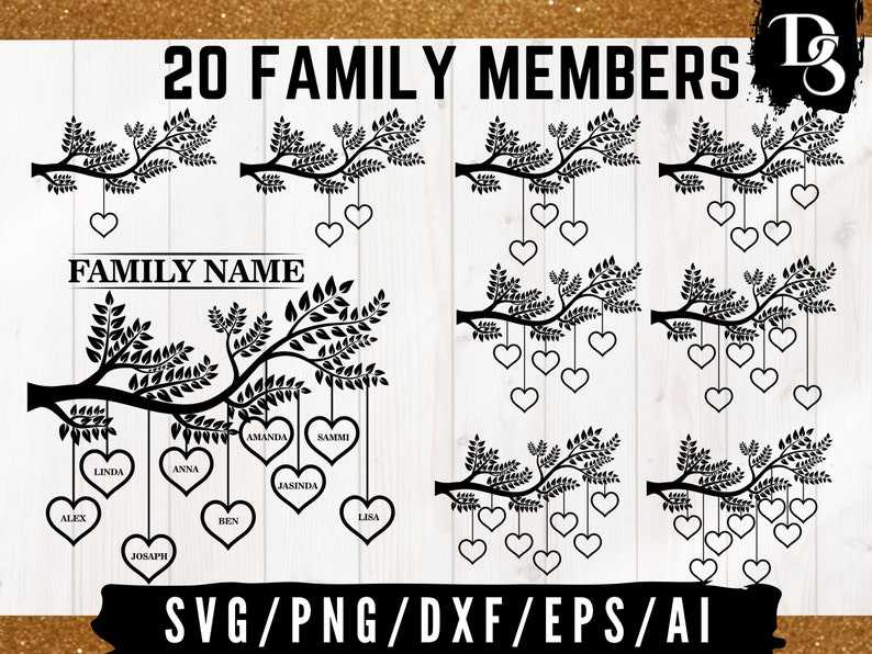 Family Tree Svg With Names, Tree SVG | Family Reunion SVG | Family Tree Cricut#1