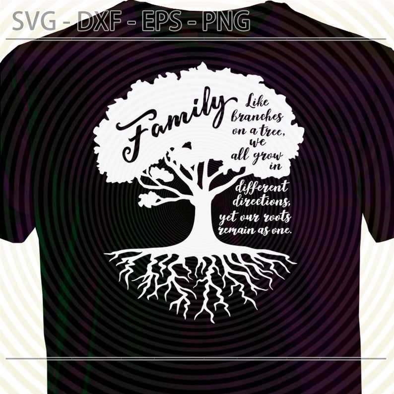 Family Tree Svg Cut File, Family Tree Our Roots Remain As One Svg cut file for Cricut#3