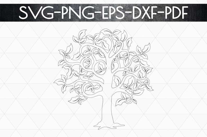 Family Tree Svg, Family Tree Papercut Template#5