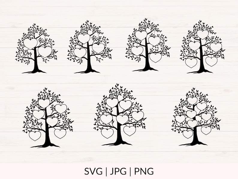 Family Tree Svg Cut File, Family Tree svg
