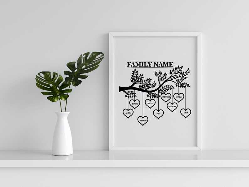 Family Tree Svg With Names, Tree SVG | Family Reunion SVG | Family Tree Cricut#3