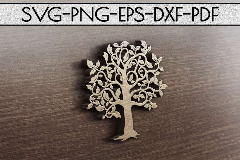 Family Tree Svg, Family Tree Papercut Template#3