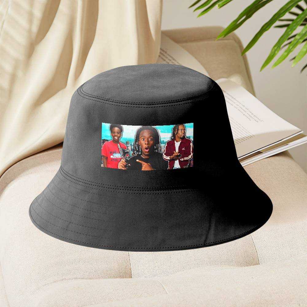 Kai Cenat Bucket Hat Unisex Fisherman Hat Gifts for Kai Cenat Fans