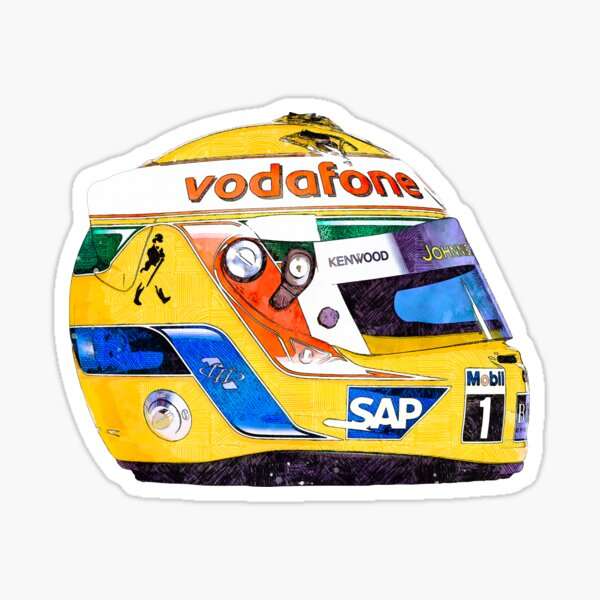 F1 2008 Lewis Hamilton Vodafone Mercedes Crash Helmet Sticker, Lewis Hamilton Sticker, Lewis Hamilton Stickers#5