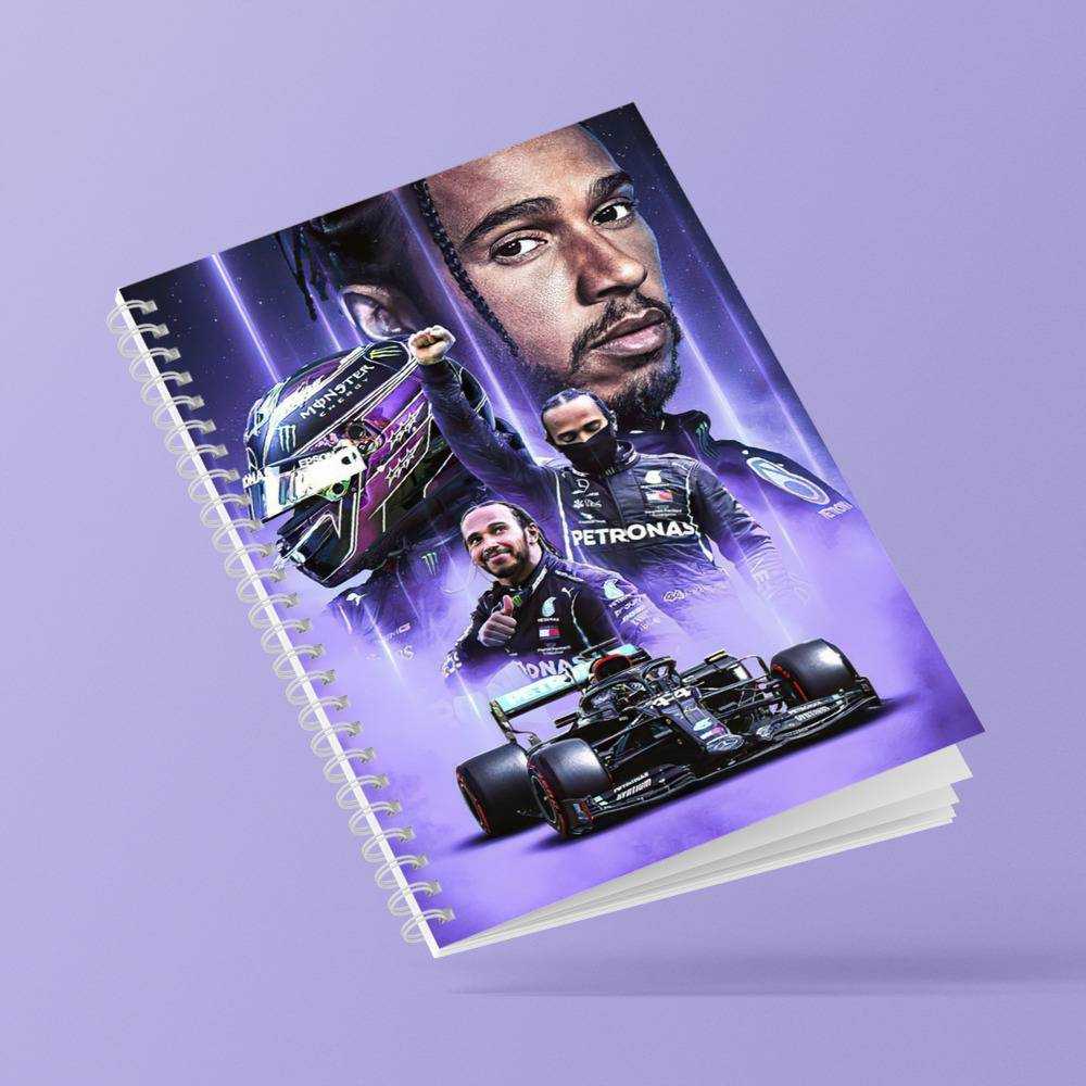 Lewis Hamilton Spiral Bound Notebook Journal Diary Record 92nd Win F1 Notebook