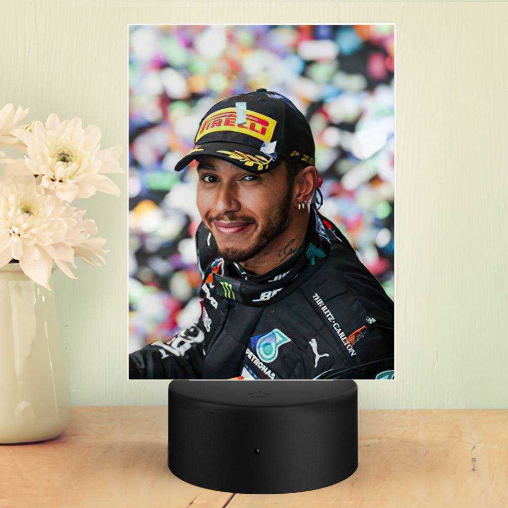 Lewis Hamilton Lamp Wins His Seventh F1 by Lewis Hamilton Lamp with Plastic Base
