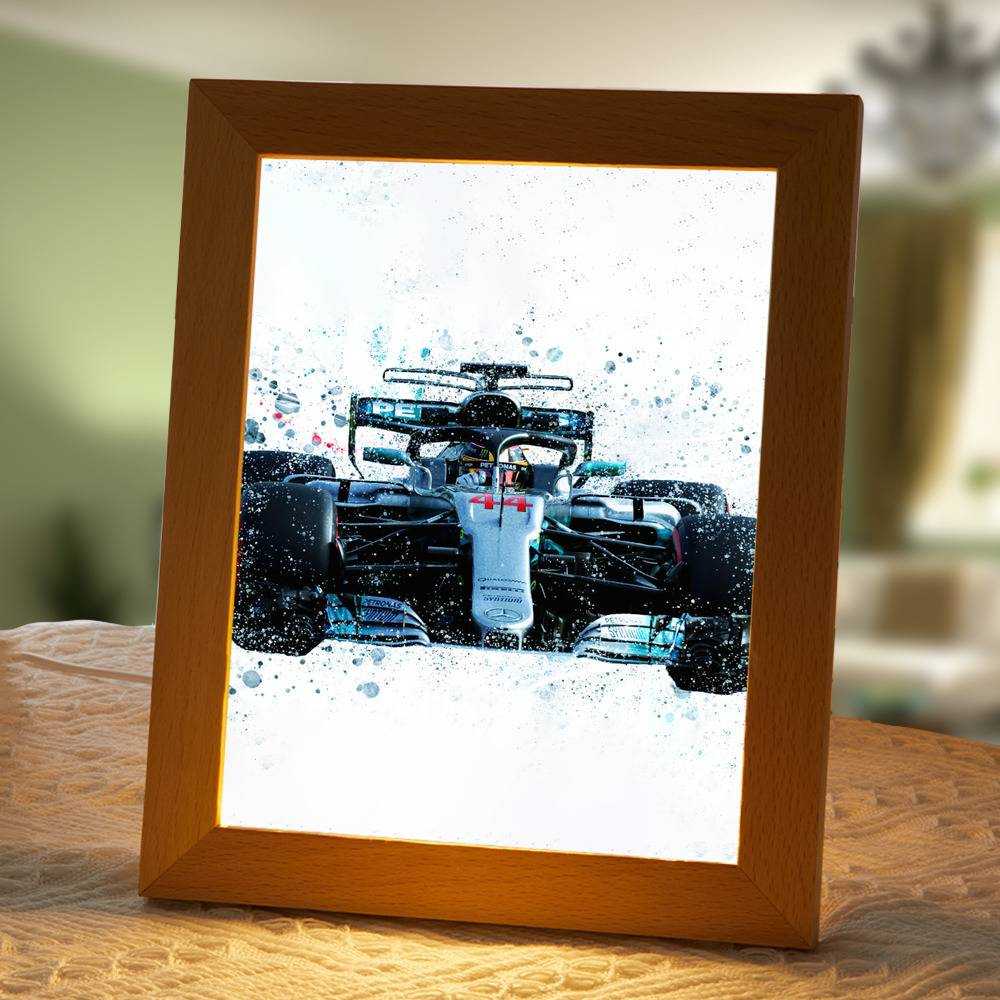 Lewis Hamilton Lamp Classic Night Light Hamilton 44 by Lewis Hamilton Lamp with Wooden Frame