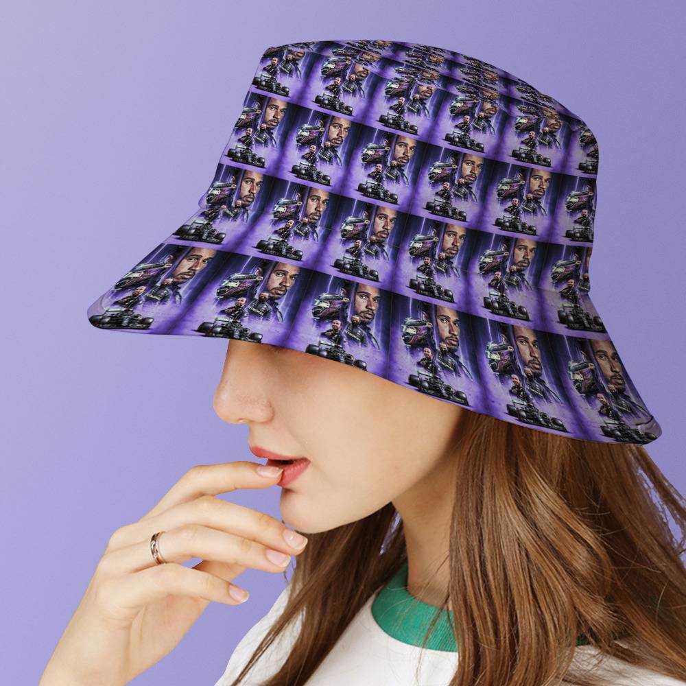 Lewis Hamilton Fisherman Hat Unisex Fashion Record 92nd Win F1 Bucket Hat