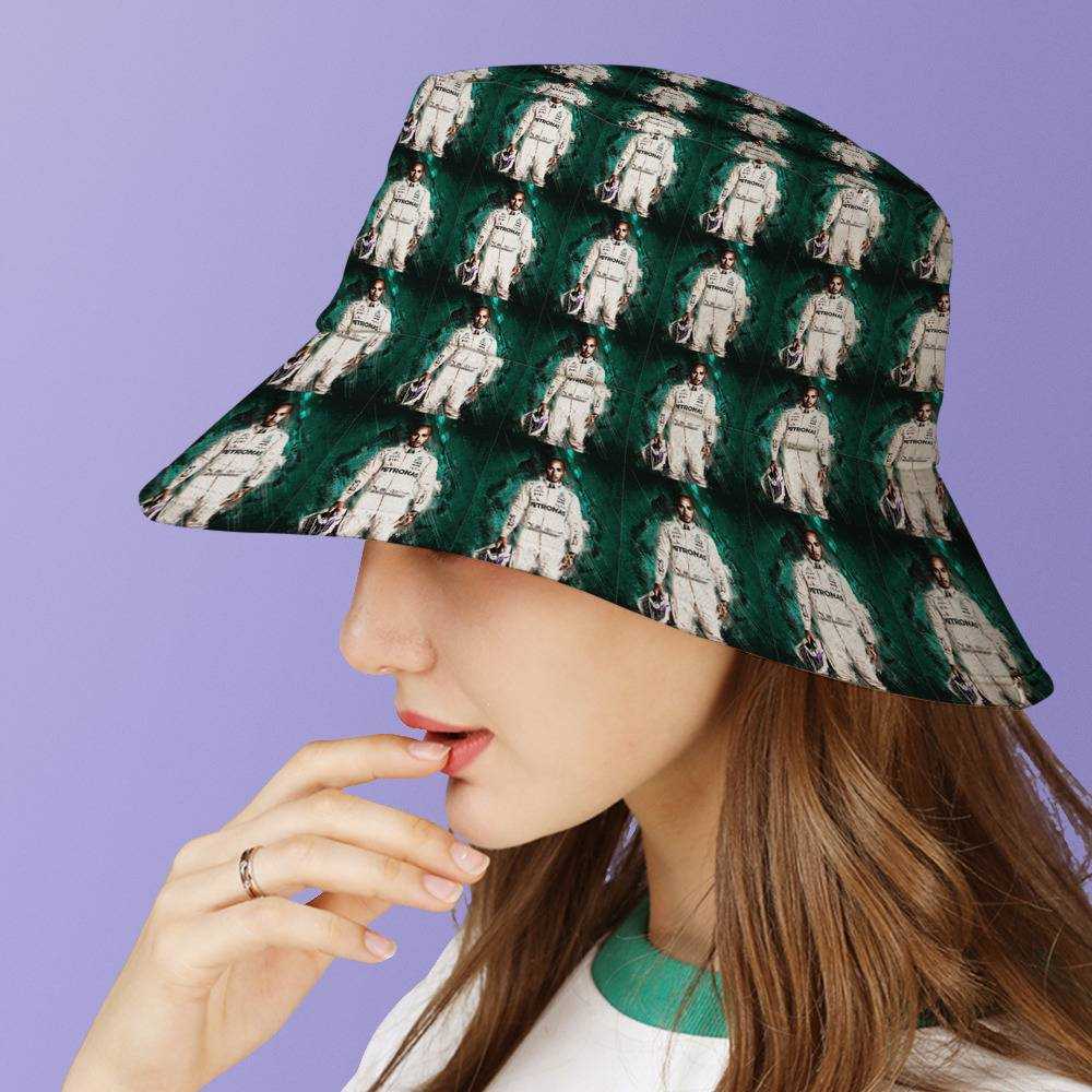 Lewis Hamilton Fisherman Hat Unisex Fashion F1 Racing Driver Bucket Hat
