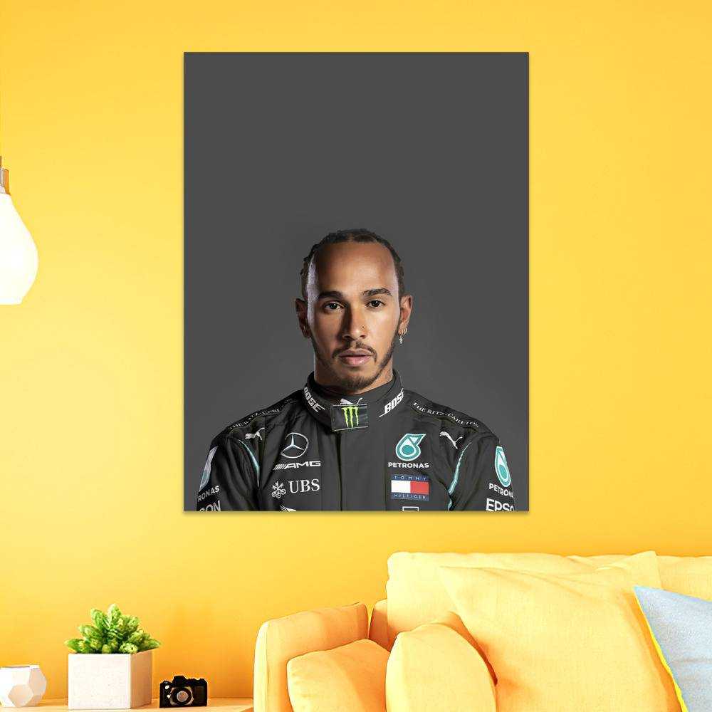 Lewis Hamilton Poster F1 Championship 2020 Poster Wall Art Sticky Poster