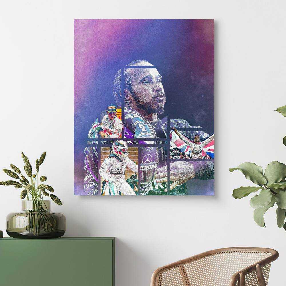 Lewis Hamilton Canvas RECORD 92 RACE WINS Canvas