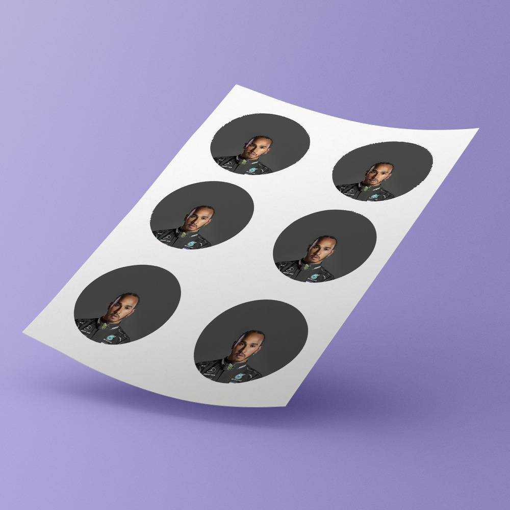 Lewis Hamilton Round Stickers F1 Championship 2020 Decorative Stickers