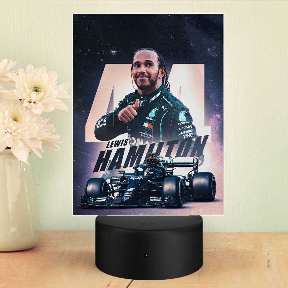Lewis Hamilton Lamp TuscanGP Winner by Lewis Hamilton Lamp with Plastic Base