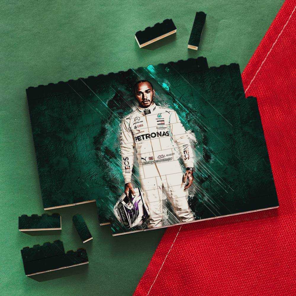 Lewis Hamilton Building Blocks F1 Racing Driver Building Blocks