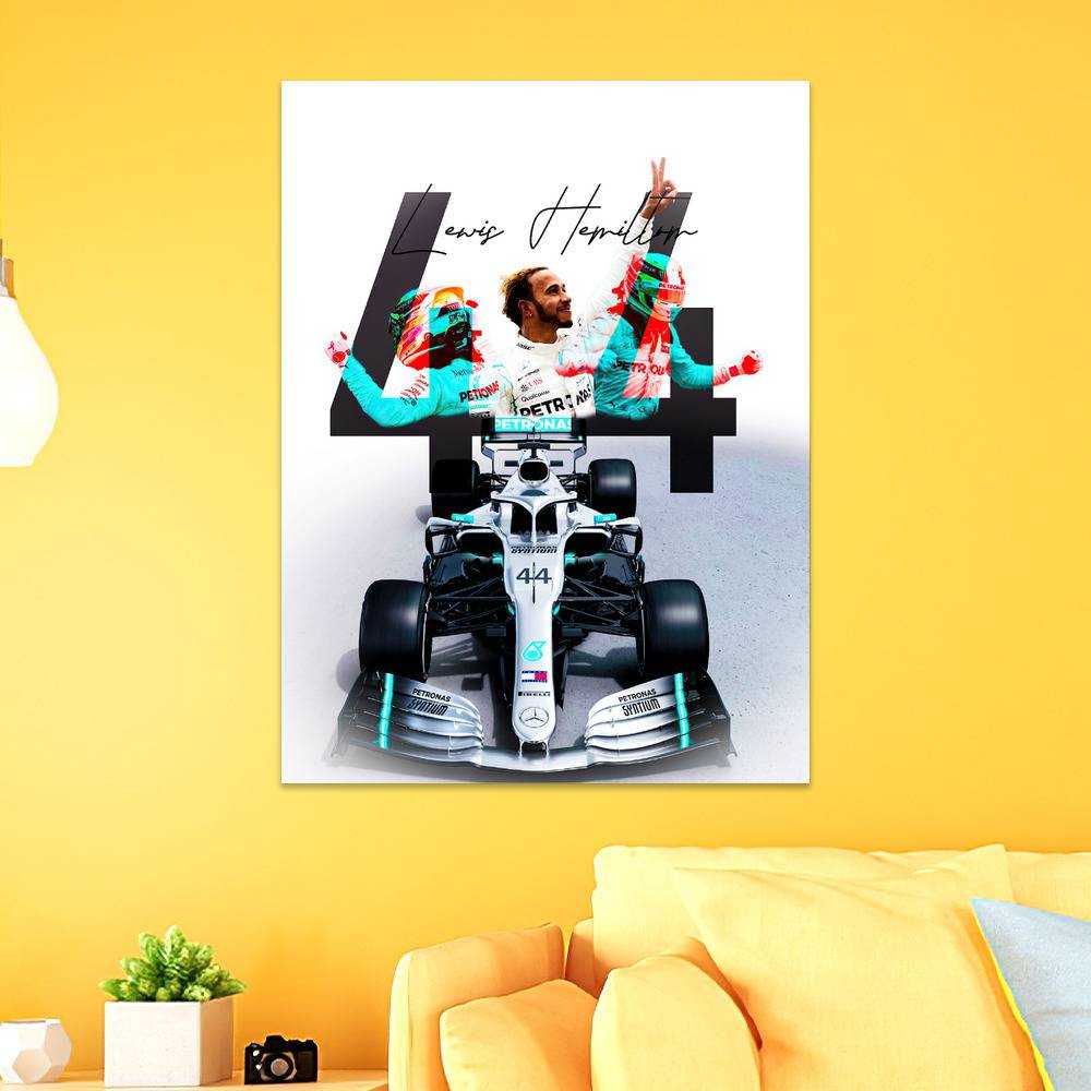Lewis Hamilton Poster 44 Lewis Hamilton Poster Wall Art Sticky Poster