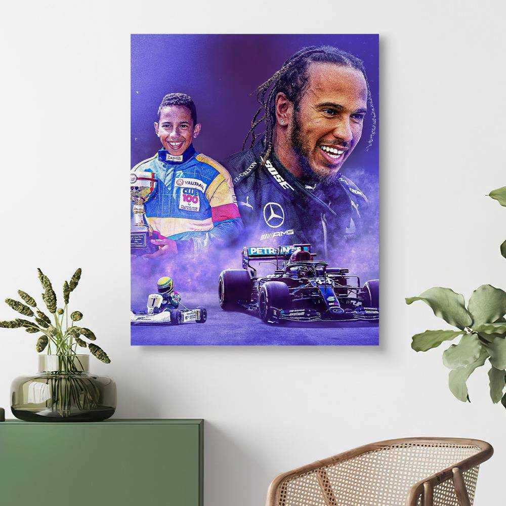 Lewis Hamilton Canvas Hamilton F1 Championship 2020 Canvas