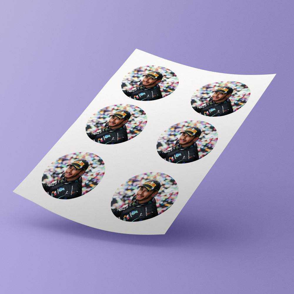 Lewis Hamilton Round Stickers Wins His Seventh F1 Decorative Stickers